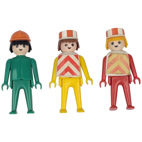 Playmobil System Construction Worker Deluxe Set No. 015 Replacement Pieces Lot - Picture 3 of 5